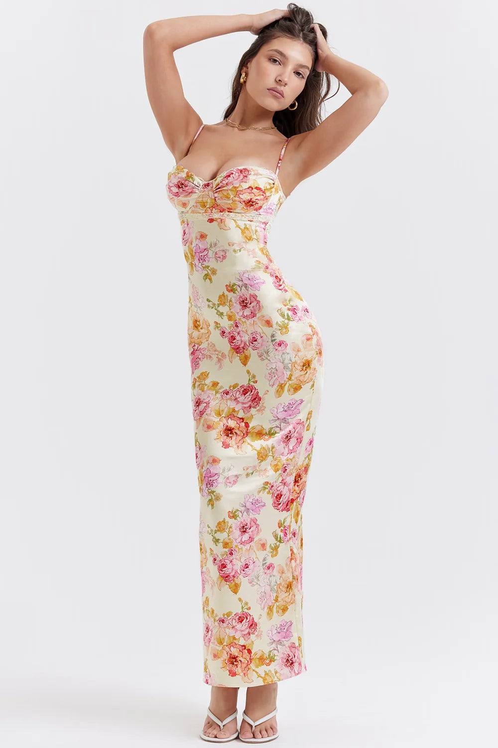 Violana | Flowy Satin Dress